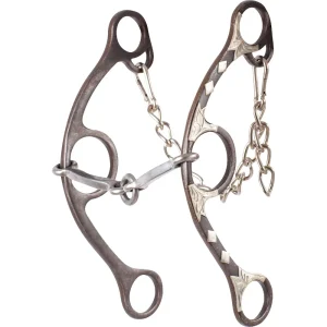 Classic Equine Sherry Cervi O Ring Square Snaffle Long Shank Bit