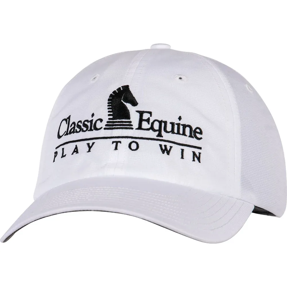 Classic Equine White Embroidered Cap