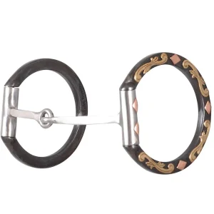 Classic Sherry Cervi Square Diamond D-Ring Snaffle Bit