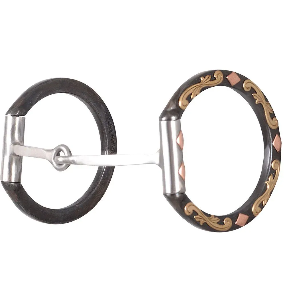 Classic Sherry Cervi Square Diamond D-Ring Snaffle Bit