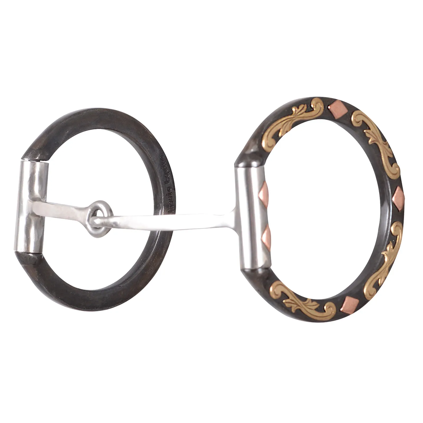 Classic Sherry Cervi Square Diamond D-Ring Snaffle Bit - Image 2