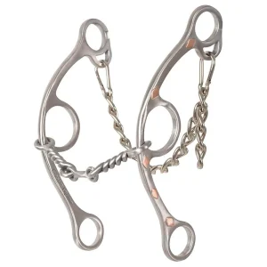 Classic Sherry Cervi Twisted Wire Dogbone Diamond Long Shank Gag Bit