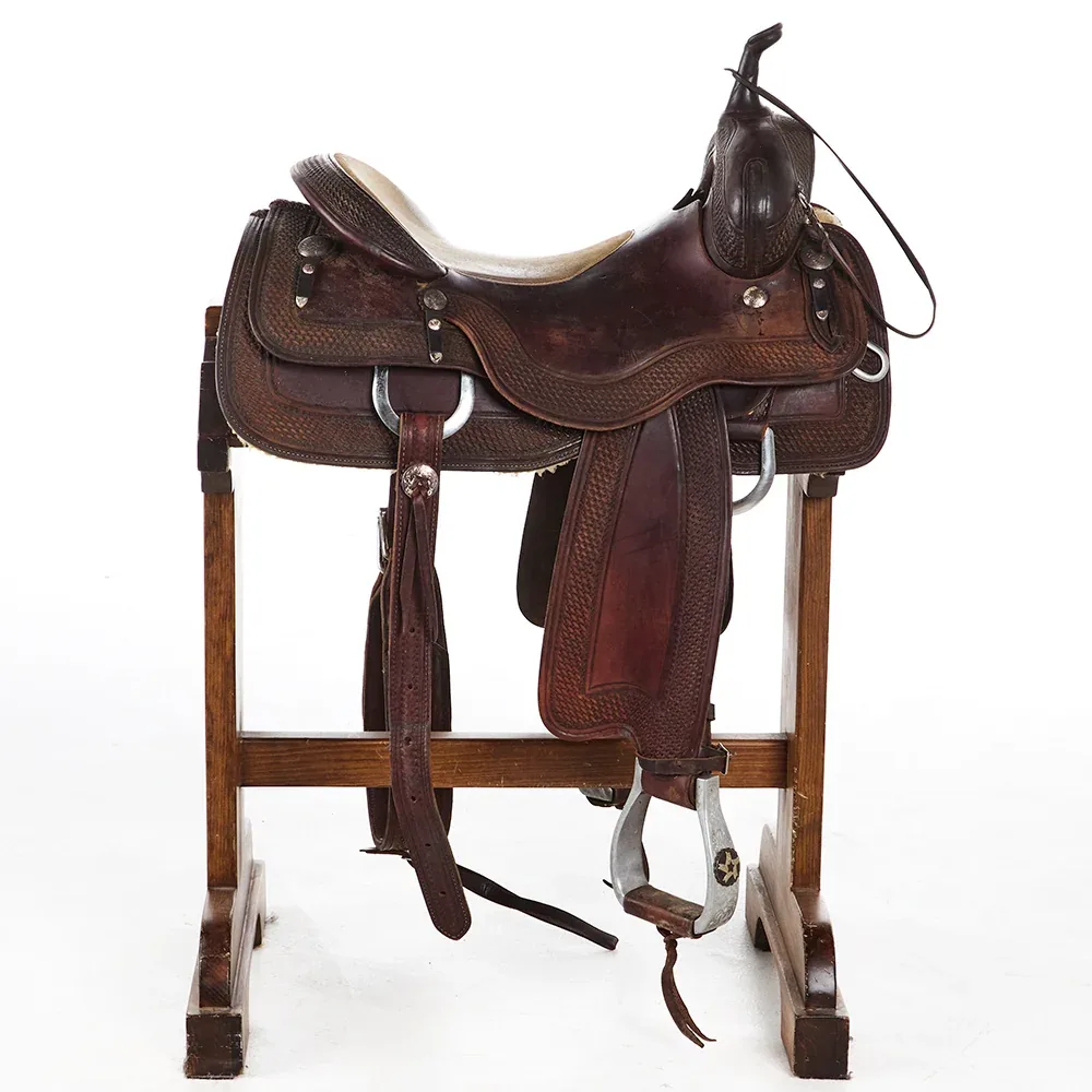 Cleburne Saddles Used 16in Cutting Saddle - Image 2