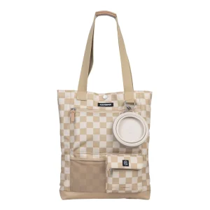 Cleverpup Park Pack 2-Piece Dog Gear Tote With Travel Bowl, Poop Bag Dispenser & Treat Pocket