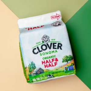 Clover Sonoma Half & Half Carton Plush Dog Toy