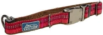 Coastal K9 Explorer 5/8 in Adj Dog Collar Berry Red (8-12 in)