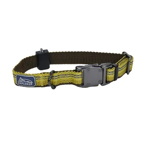 Coastal K9 Explorer 5/8 in Adj Dog Collar Goldenrod Yellow (10-14 in)