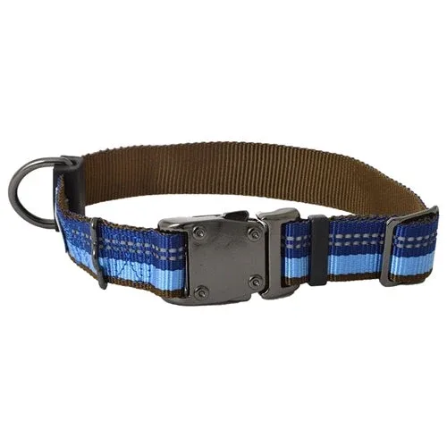 Coastal K9 Explorer 5/8 in Adj Dog Collar Sapphire Blue (10-14 in)