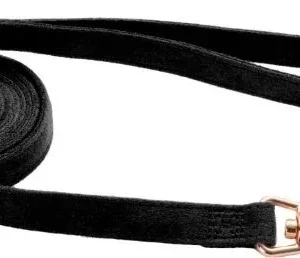Coastal Pet Accent Microfiber Dog Leash Mod Black 6'L x 5/8"W