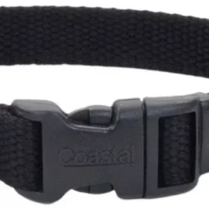 Coastal Pet New Earth Soy Adjustable Dog Collar Onyx Black