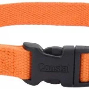 Coastal Pet New Earth Soy Adjustable Dog Collar Pumpkin Orange