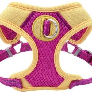 Coastal Pet Pro Reflective Mesh Dog Harness Purple with Yellow 5/8 INCH