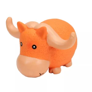 Coastal Pet Rascal Grunt Toys Big Horn Bull 6.5 in