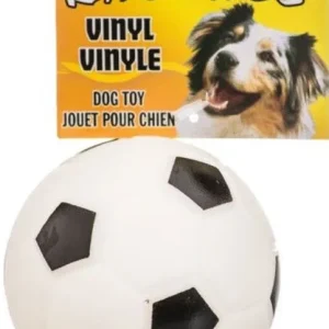 Coastal Pet Rascals Vinyl Soccer Ball for Dogs White