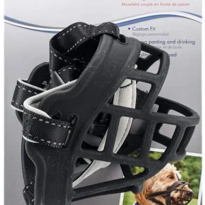 Coastal Pet Soft Basket Muzzle for Dogs Black