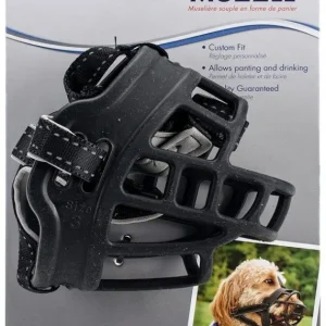 Coastal Pet Soft Basket Muzzle for Dogs Black