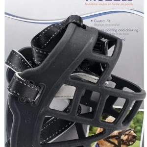 Coastal Pet Soft Basket Muzzle for Dogs Black