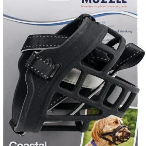 Coastal Pet Soft Basket Muzzle for Dogs Black