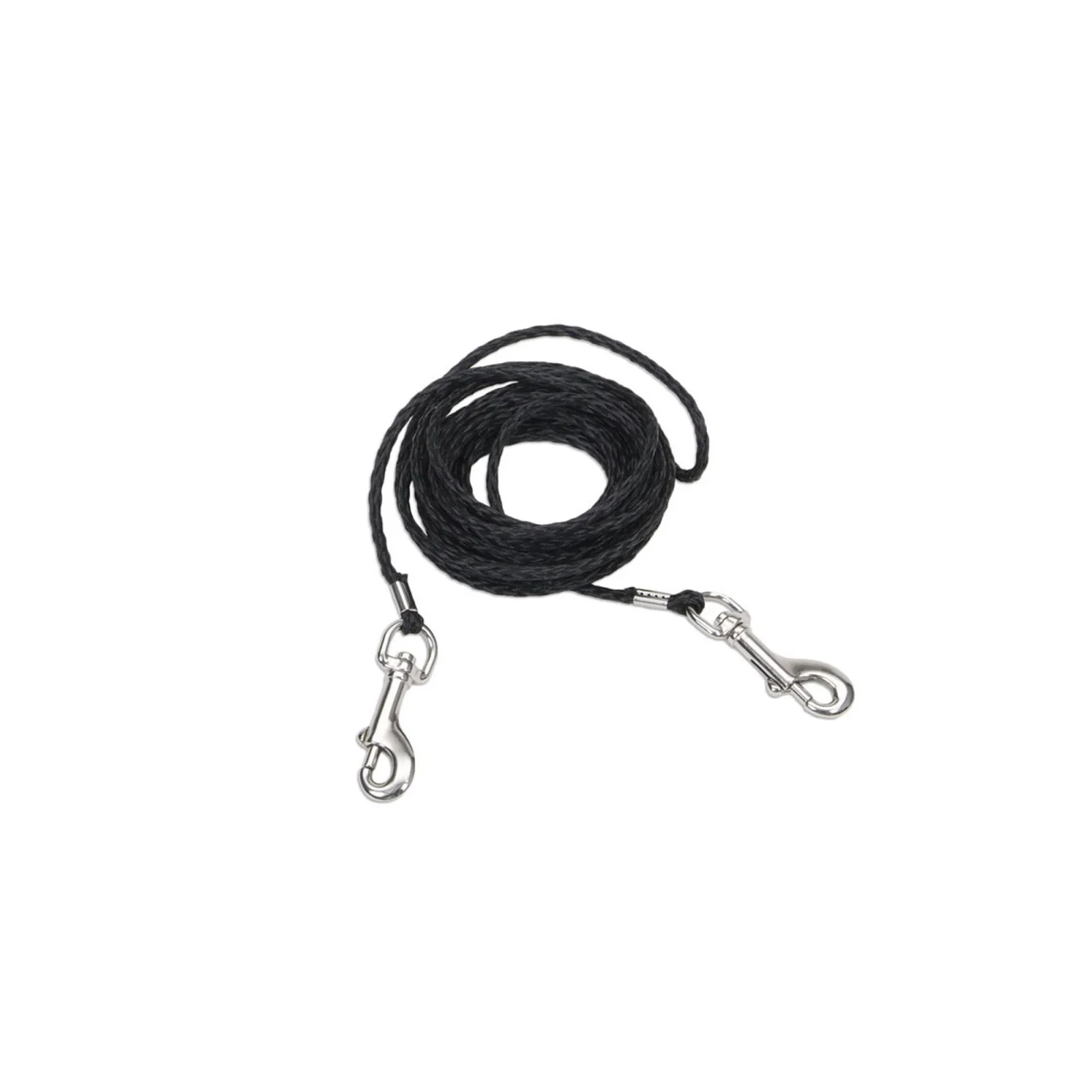 Coastal Poly Cat Tie Out Black, 1ea/1/8 In X 10 ft