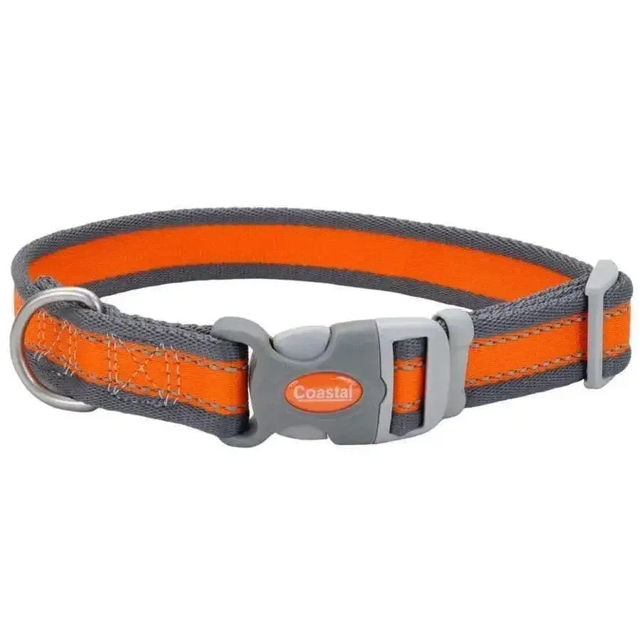 Coastal Pro Reflective Adjustable Nylon Dog Collar