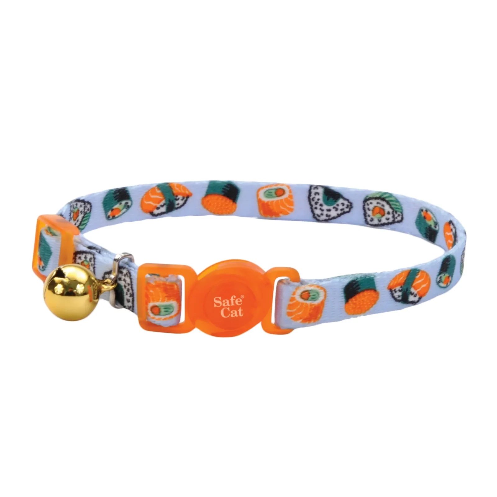 Coastal Products Safe Cat Fashion Adjustable Breakaway Cat Collar-Sushi