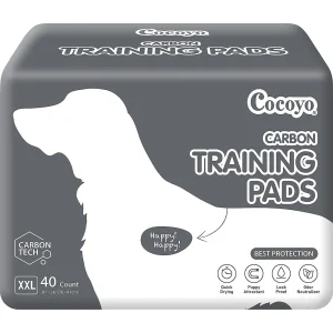 Cocoyo Best Value Dog Training Pads W/ Carbon Technology, Odor Neutralizer - 40 Ct