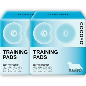 Cocoyo Best Value Training Pads, Leak proof, Quick Drying & Puppy Attractant, Regular- 200 Ct