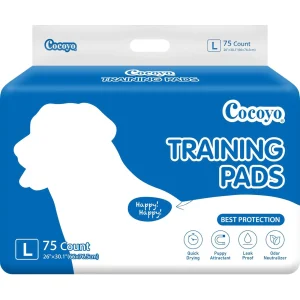 Cocoyo Best Value Training Pads, Leak Proof, Quick Drying & Puppy Attractant, X-Large- 75 Ct