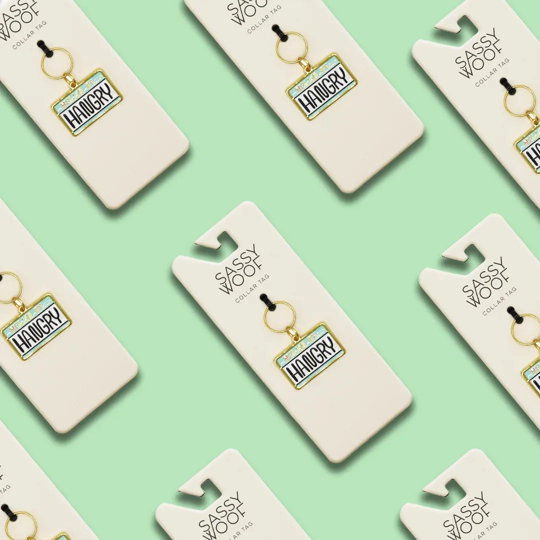 Collar Tag - Hello I'm Hangry