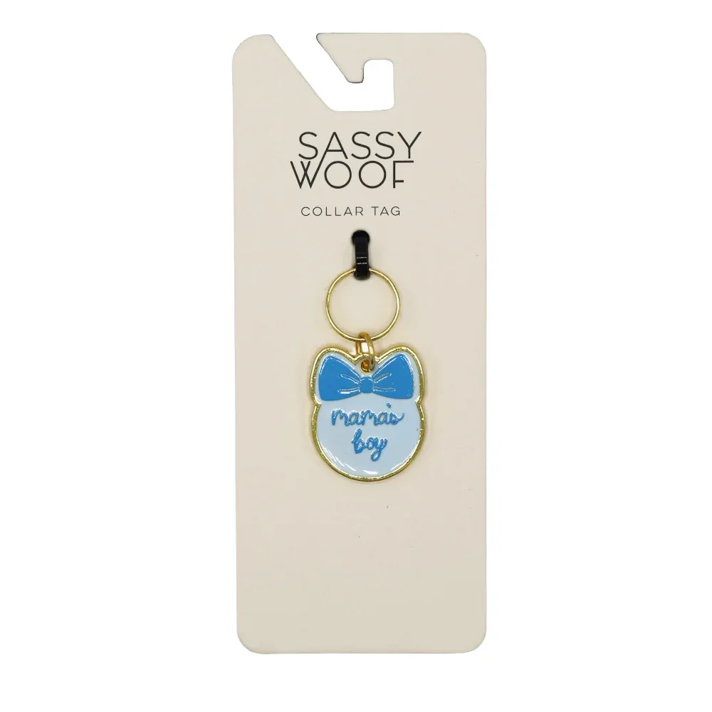 Collar Tag - Mama's Boy (Gold) - Image 2