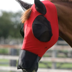 Comfort Tech Lycra Fly Mask Xtra Red