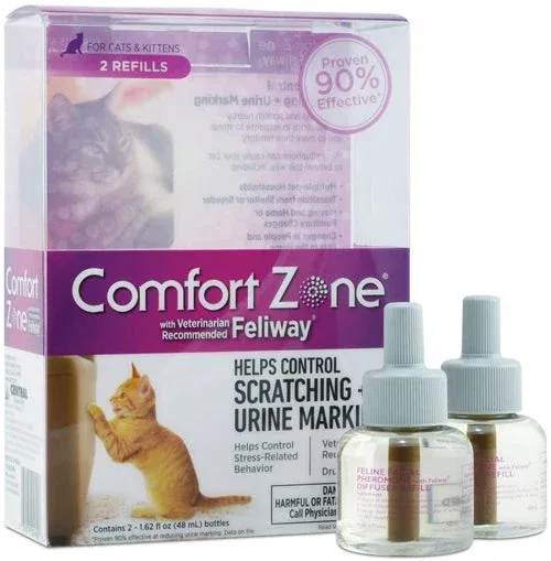 Comfort Zone Comfort Zone Cat Calming Diffuser Refills 1ea/1 pk, 48 ml, 30 Day Use