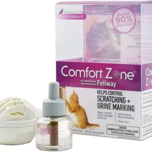 Comfort Zone Comfort Zone Cat Calming Diffuser Single Diffuser Kit, 1 Diffuser, 1 Refill, 1ea/1 Diffuser And 1 Refill