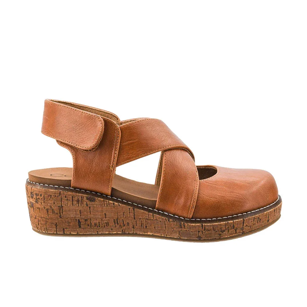 Corkys Footwear Women's Bring It In Cognac Wedge Sandal - Image 2