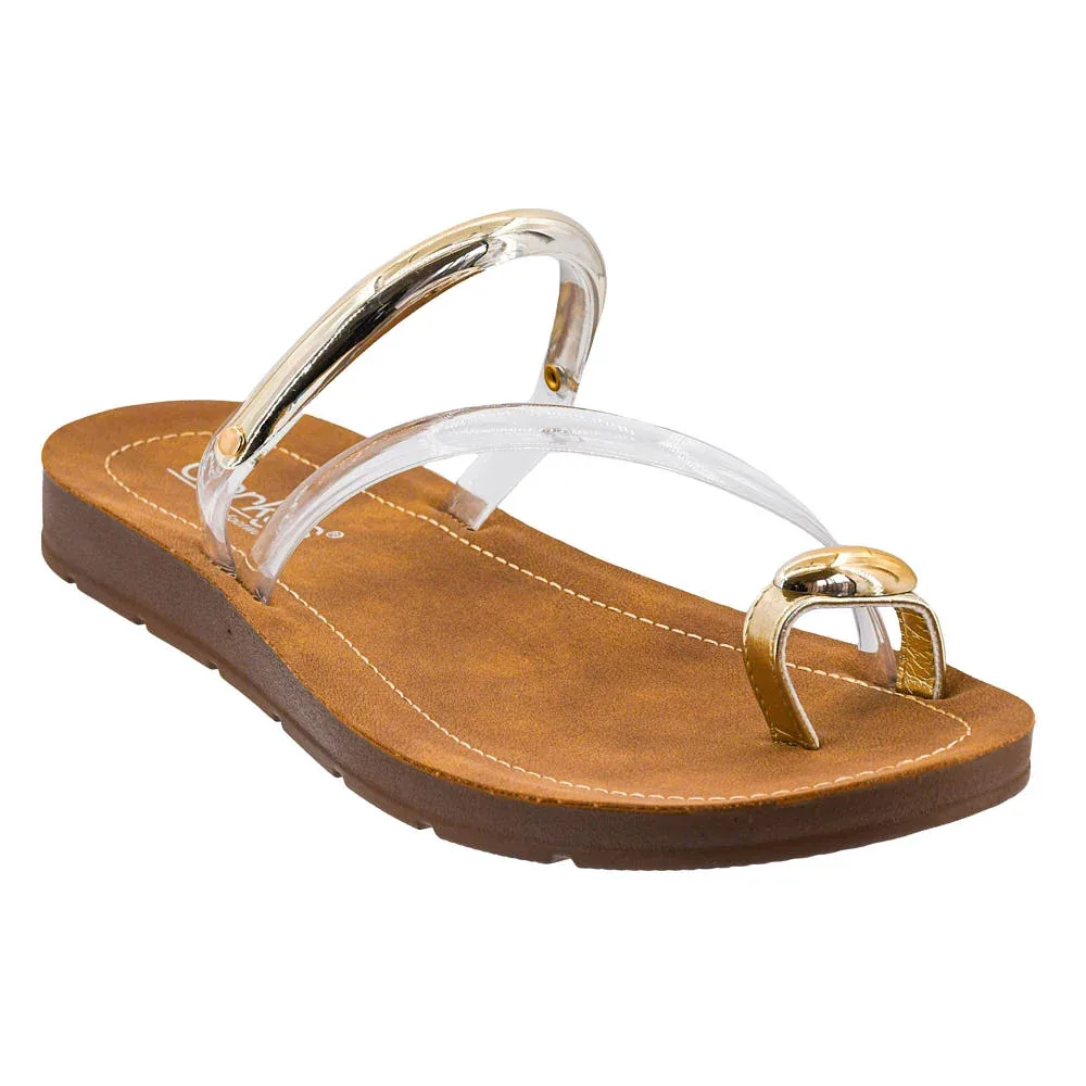Corkys Footwear Women's Clear Hit the Strip Sandal