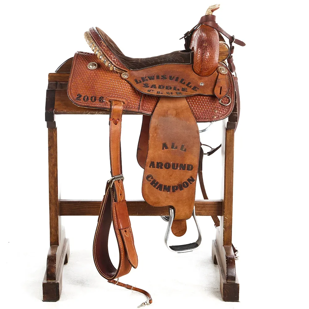 Corriente Used 14.5in LSC Trophy Barrel Saddle - Image 2