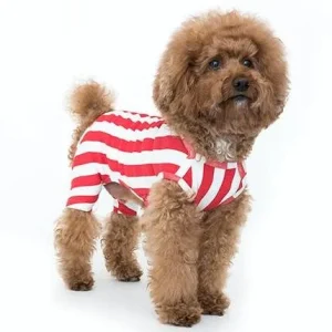 COTE A COTE | Retro Stripe All-in-One in Red & White