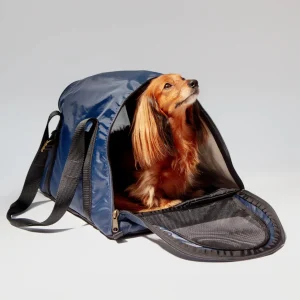 Cotton Ripstop Airline Carrier in Navy Nylon (DOG & CO. Exclusive - Made in the USA)