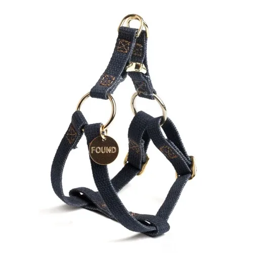 Cotton Webbing Dog Harness in Black (Made in the USA) (FINAL SALE) - Image 2
