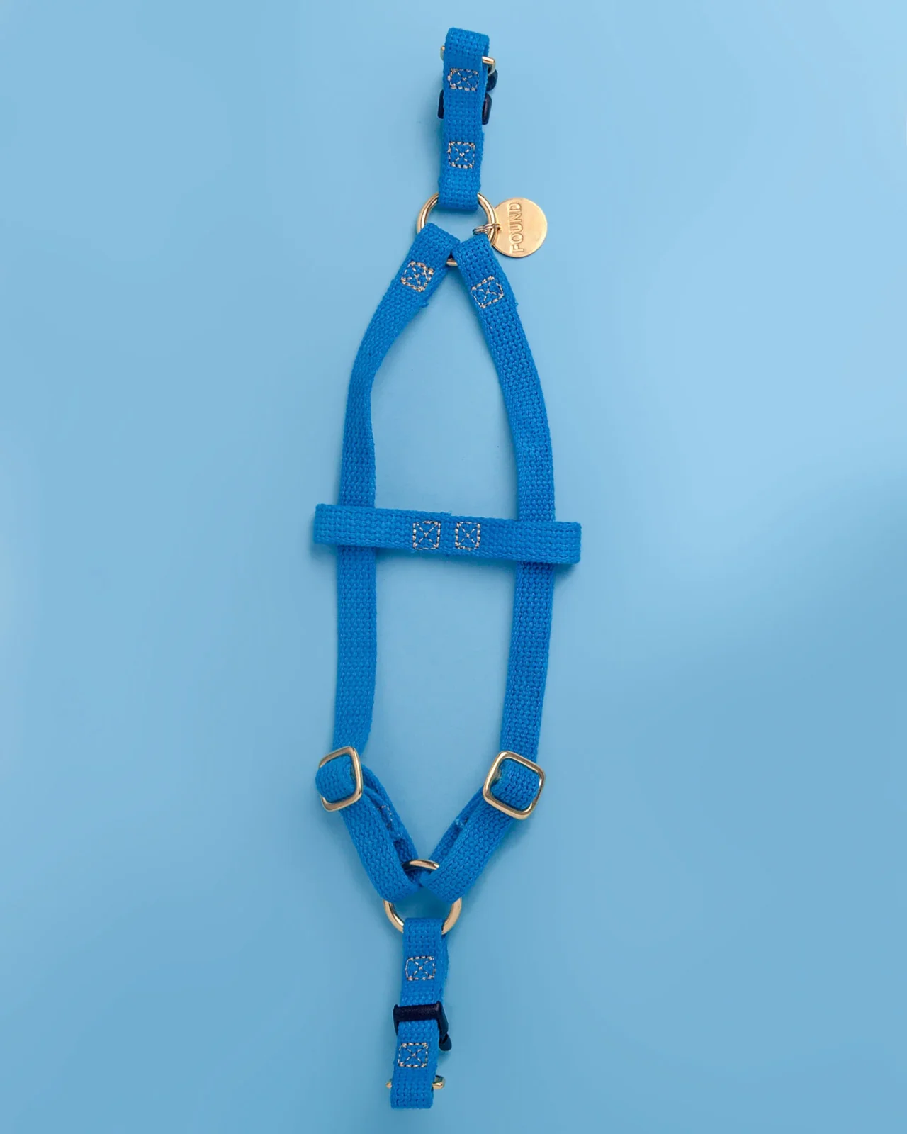 Cotton Webbing Dog Harness in Teal <> - Image 2