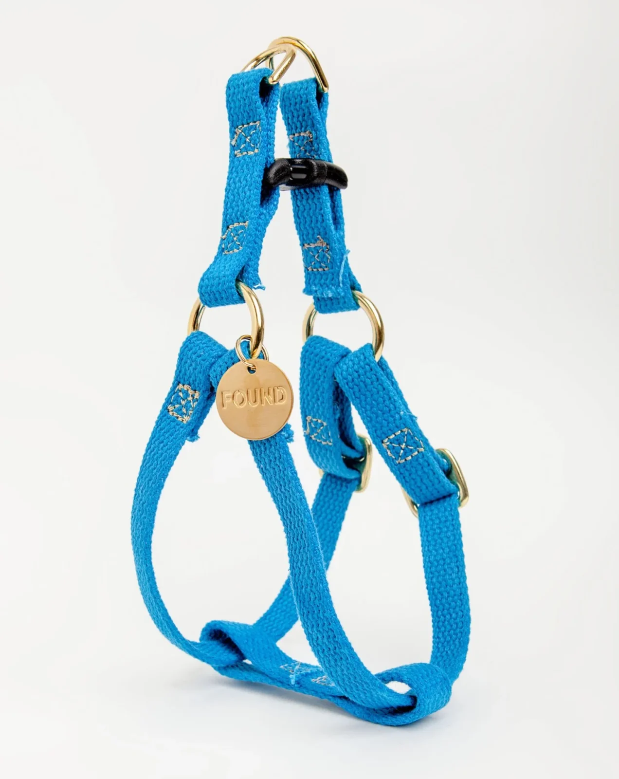 Cotton Webbing Dog Harness in Teal <>