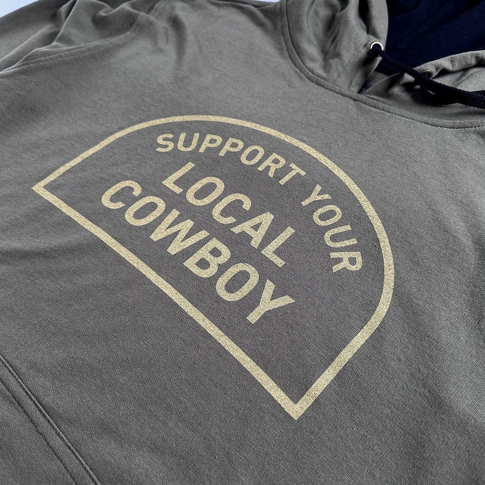 Cowboy Cool Support Your Local Cowboy Hoodie - Image 2