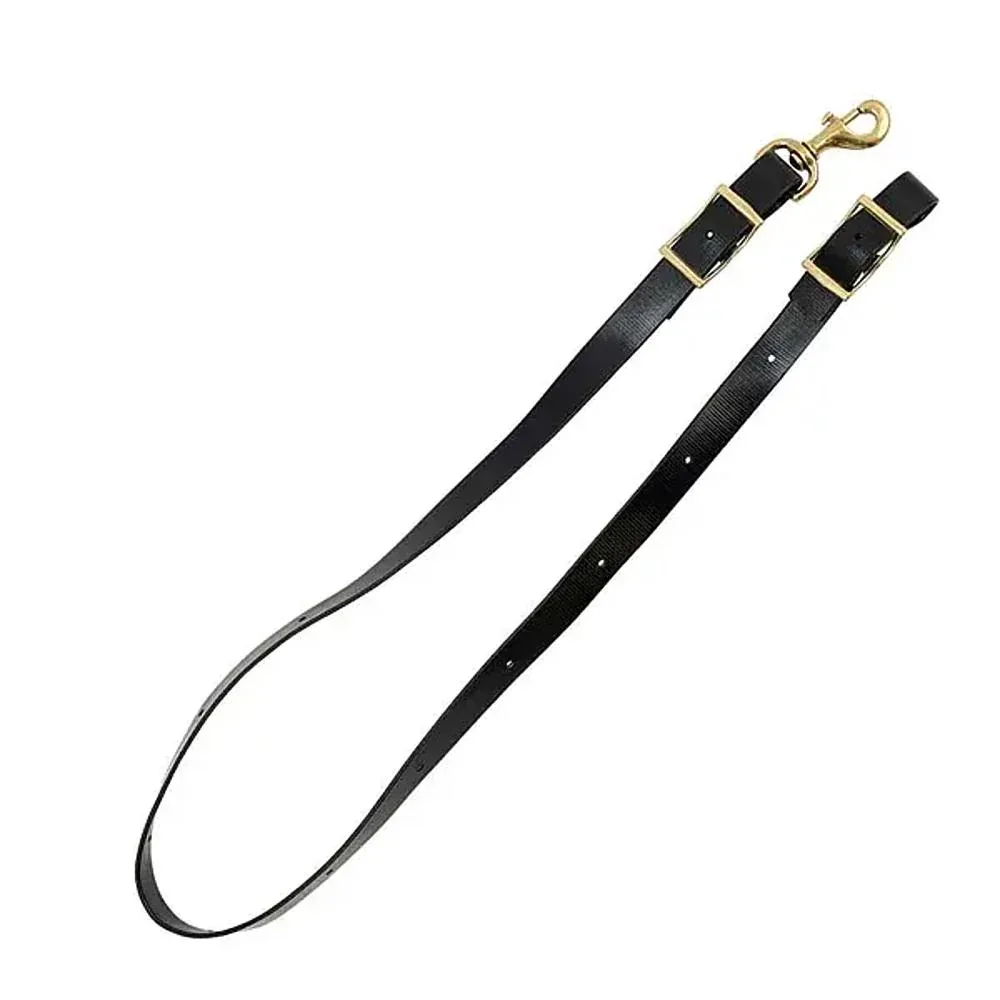 Cowboy Tack 1in Black Biothane Tie Down Strap