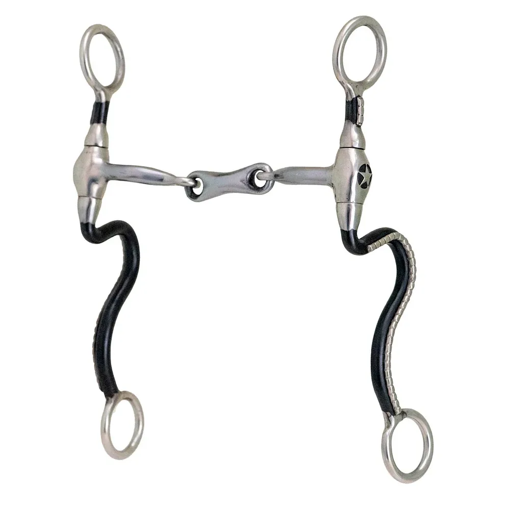 Cowboy Tack Barrel Star 3pc Dog Bone Shank Bit