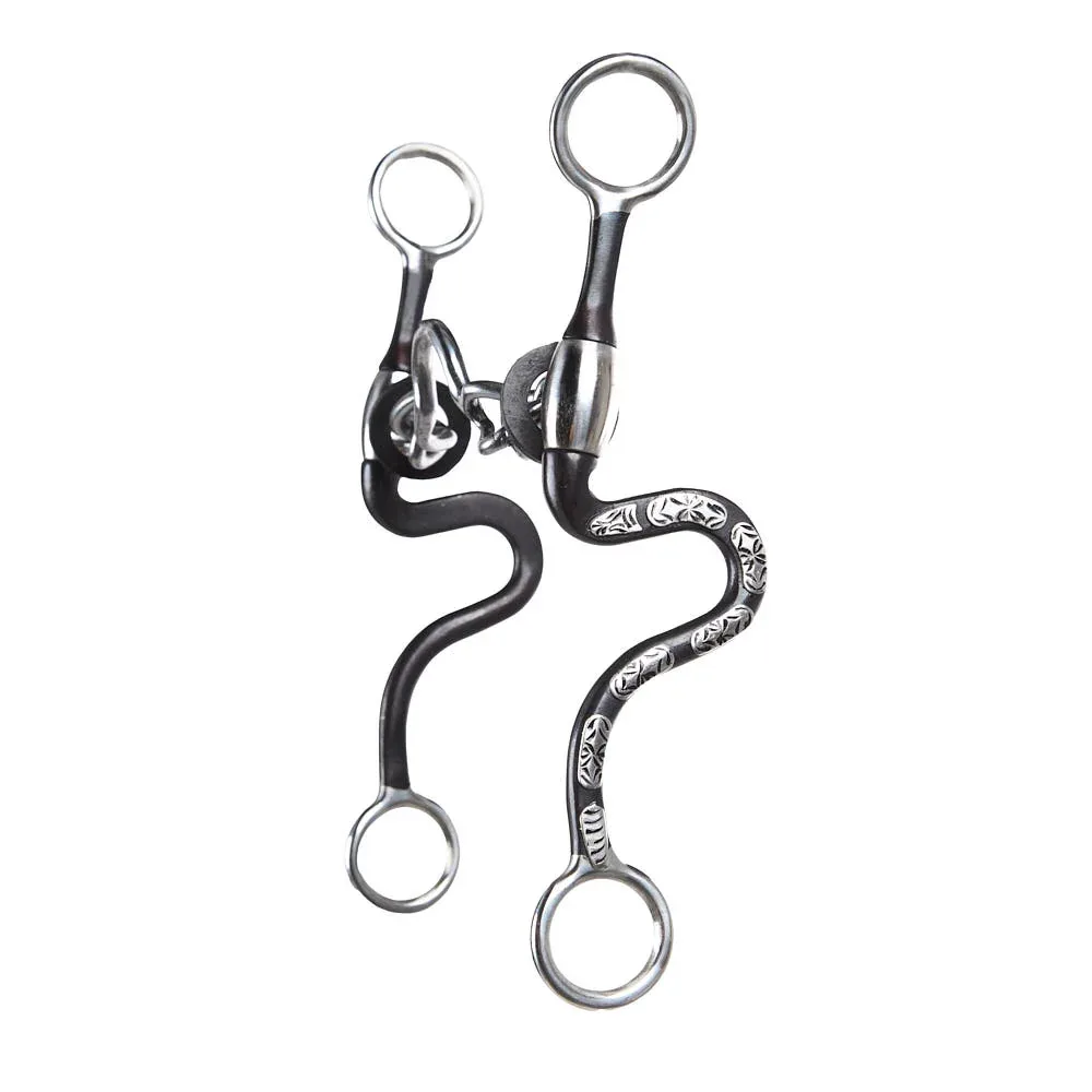 Cowboy Tack Diamond Back S Shank Ported Chain Bit - Image 2