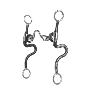 Cowboy Tack Diamond Back S Shank Ported Chain Bit