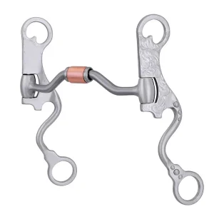 Cowboy Tack Engraved Futurity Hinge Port Bit