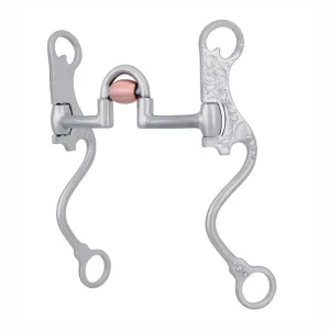 Cowboy Tack FG Copper Roller Correctional Port Shank Bit