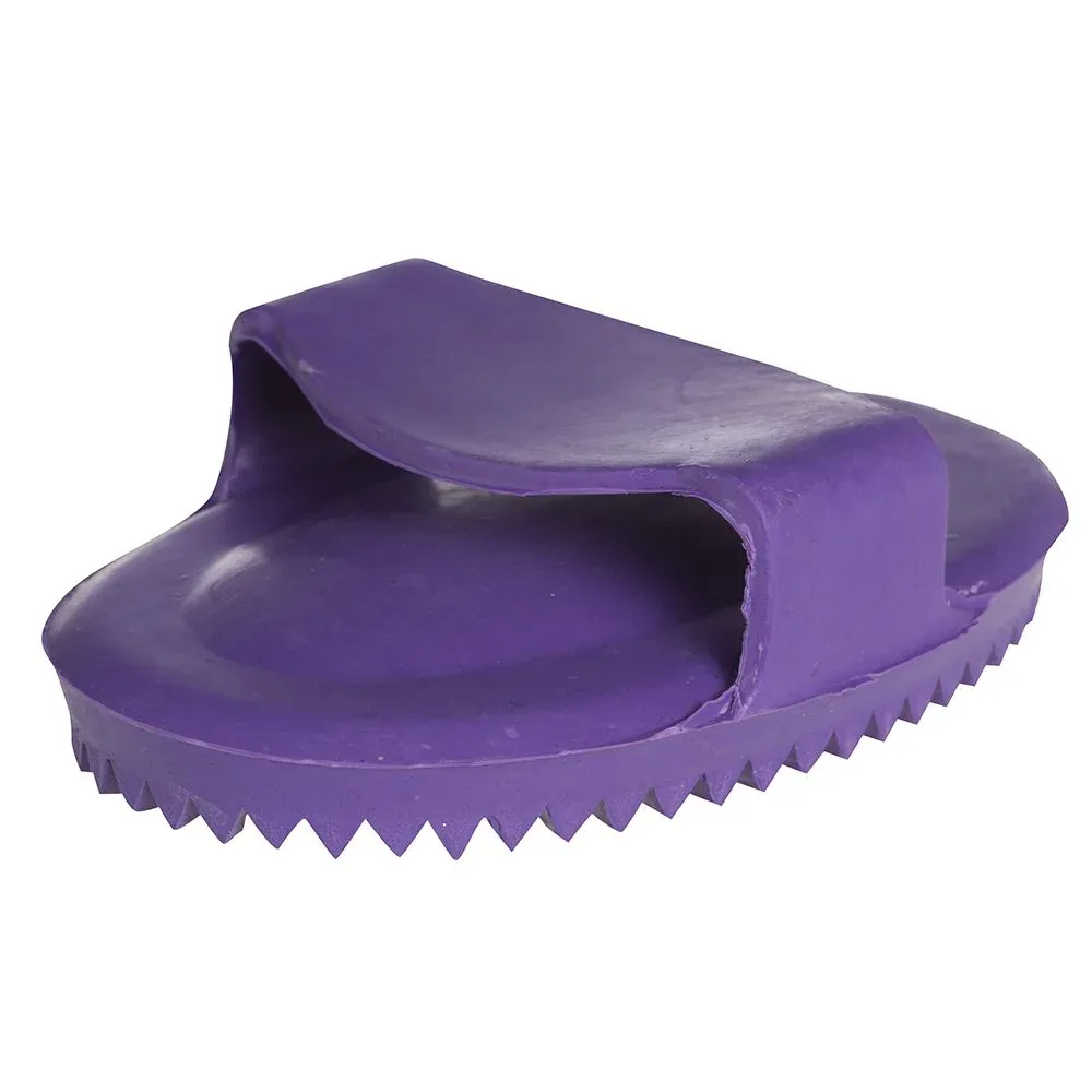 Cowboy Tack Junior Soft Rubber Curry Comb Purple