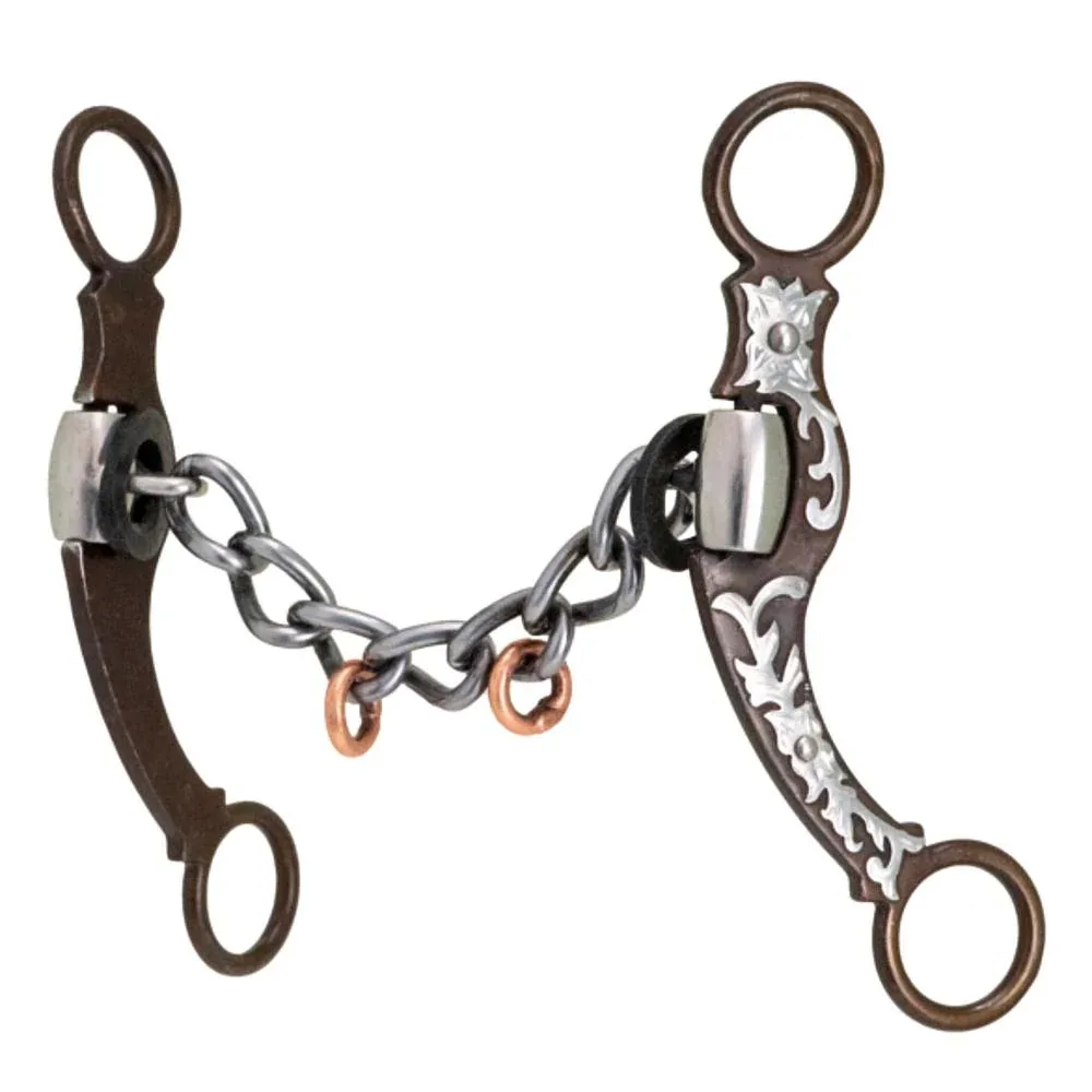 Cowboy Tack Texas Floral Vine Chain Shank Bit